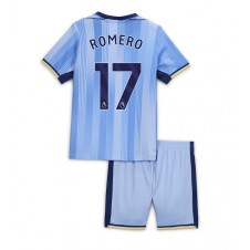 Tottenham Hotspur Cristian Romero #17 Bortedraktsett Barn 2024-25 Kortermet (+ korte bukser)